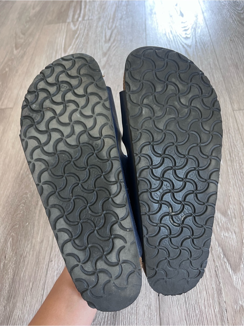 Birkenstock Arizona Blue Buckle 2 Strap Sandals - Picture 9 of 10